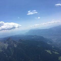 Flugwegposition um 11:19:55: Aufgenommen in der Nähe von 39017 Schenna, Bozen, Italien in 3075 Meter